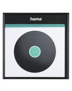 Hama LP Wall Mount Cover Frame, Aluminium, Black, 31.5 x 31.5 cm