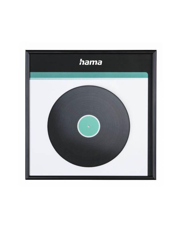 Hama LP Wall Mount Cover Frame, Aluminium, Black, 31.5 x 31.5 cm