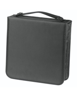 Hama CD/DVD/Blu-Ray Disc Wallet, Up to 208 Discs, Cleaning Cloth, Black
