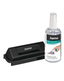 Hama Record Cleaning Kit - Antistatic Brush with 100ml Cleaning Fluid