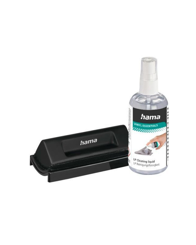 Hama Record Cleaning Kit - Antistatic Brush with 100ml Cleaning Fluid