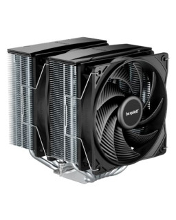 Be Quiet! BK041 Pure Rock Pro 3 Silver Heatsink & Fan, Intel & AMD Sockets, 2x Pure Wings 3 Fans, 6 High-Performance Heatpipes, 250W TDP