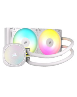 Corsair NAUTILUS 240 RS ARGB Liquid CPU Cooler, RS120 ARGB Magnetic Dome Fans, RGB Pump, Daisy-Chain Connections, White