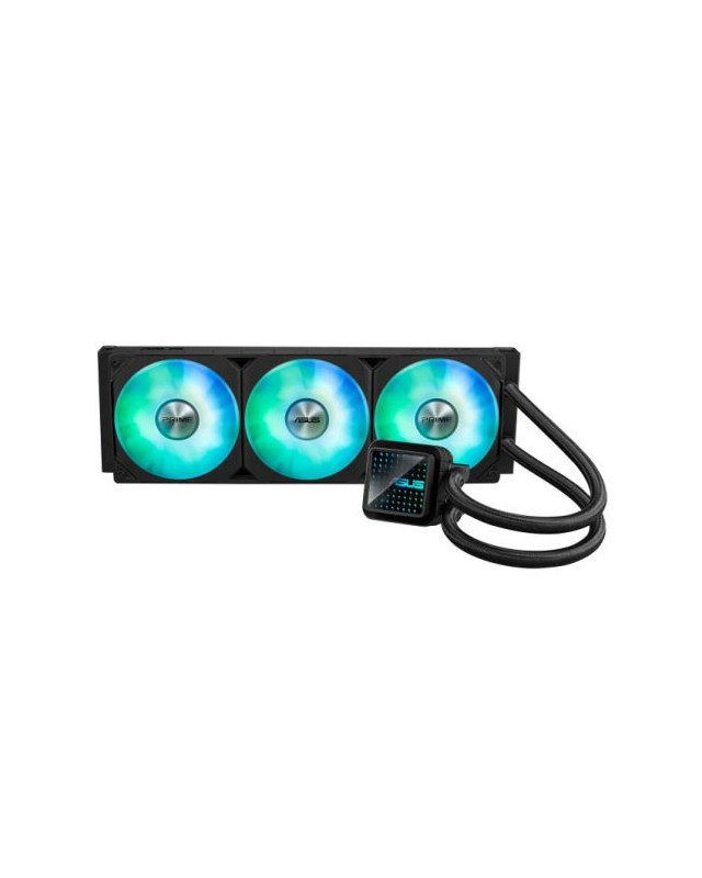 Asus PRIME LC 360 ARGB 360mm Liquid CPU Cooler, ARGB Fans, Customisable Infinity Mirror Lenses