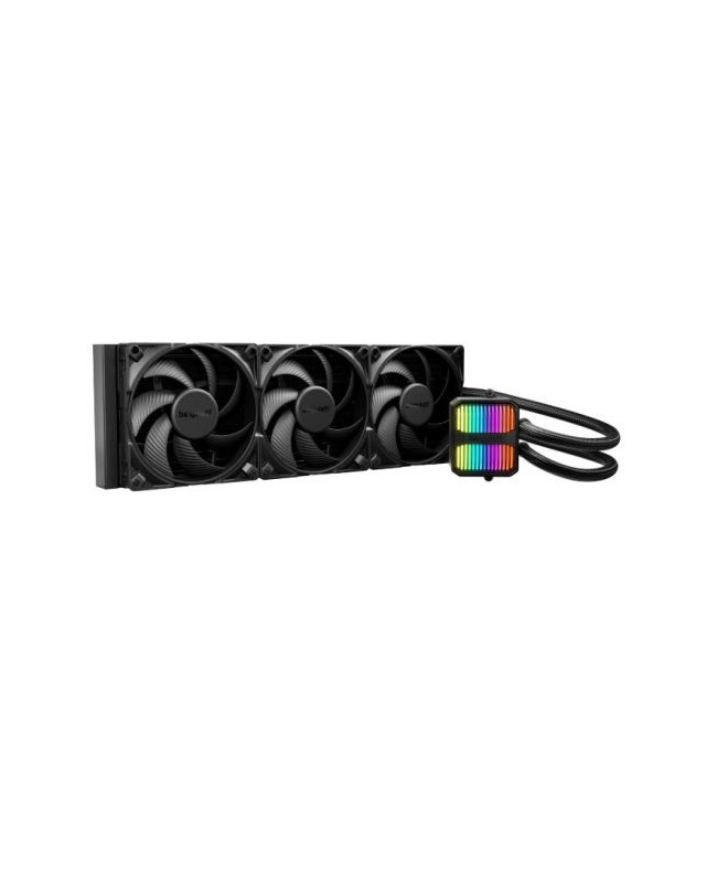 Be Quiet! Silent Loop 3 420mm ARGB Liquid CPU Cooler, 3-Chamber Pump, Large Fin Area, Silent Wings 4 PWM Fans, Black