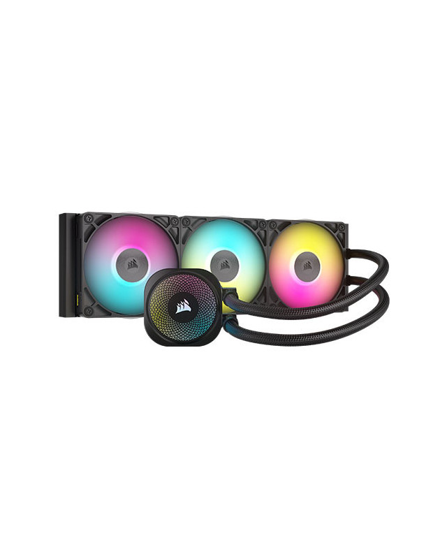 Corsair iCUE LINK TITAN 360 RX RGB Liquid CPU Cooler, RX120 RGB Magnetic Dome Fans, 20 LED Pump Head, iCUE LINK Hub Included, Black