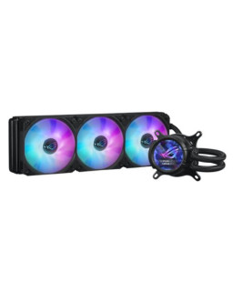 Asus ROG STRIX LC III 360 ARGB LCD Liquid CPU Cooler, 360mm, 7th Gen v2 Asetek Pump, ARGB Fans, Customisable LCD Display, Rotatable Water Block, Black