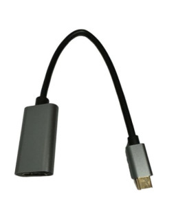 Jedel USB-C Male to HDMI Female Cable, 4K, 15cm, Black