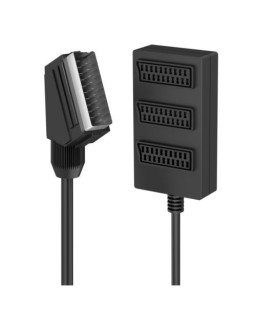 Hama Scart 3-Way Splitter, 0.5 Metre Cable