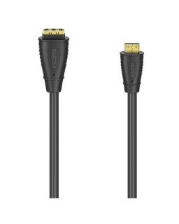 Hama HDMI Male to HDMI Type-C (Mini) Male Cable, Gold-Plated, 10cm