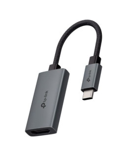TP-LINK (UA520C) USB-C Male to HDMI Female Cable, Ultra-HD 4K, Aluminium, 10cm Braided Cable