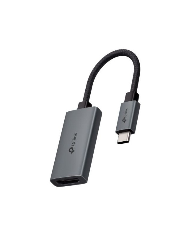 TP-LINK (UA520C) USB-C Male to HDMI Female Cable, Ultra-HD 4K, Aluminium, 10cm Braided Cable