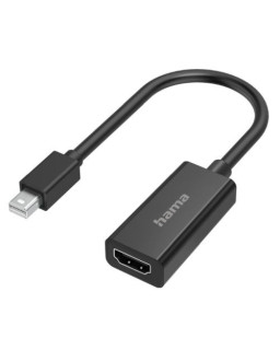 Hama Mini DisplayPort Male to HDMI Female Converter Cable, Black