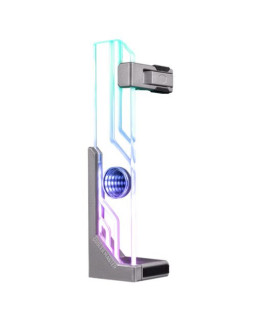 Cooler Master Atlas ARGB GPU Support Bracket, Infinity Mirror Design, Edge-Lit ARGB Tempered Glass, Aluminium Stand