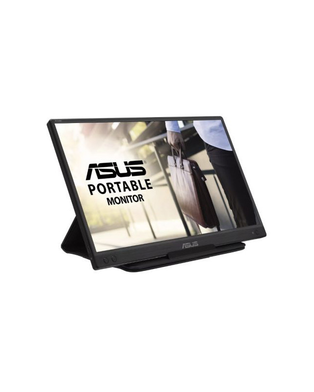 Asus 15.6" Portable IPS Monitor (ZenScreen MB166C), 1920 x 1080, USB-C, USB-powered, Auto-rotatable, Flicker Free, Blue Light Filter