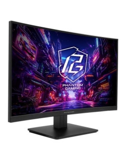 Asrock 27" QHD Curved Gaming Monitor (PG27QRT1B), 2560 x 1440, 1ms, 2 HDMI, DP, 180Hz, 95% DCI-P3, FreeSync, VESA