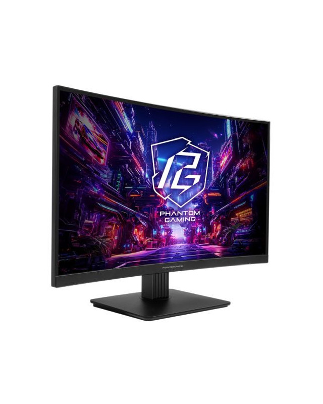 Asrock 27" QHD Curved Gaming Monitor (PG27QRT1B), 2560 x 1440, 1ms, 2 HDMI, DP, 180Hz, 95% DCI-P3, FreeSync, VESA