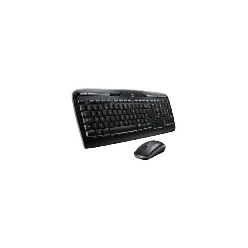 Logitech MK330 Wireless Keyboard and Mouse Combo for Windows, 2.4 GHz with USB-Receiver, Portable Mouse, Multim