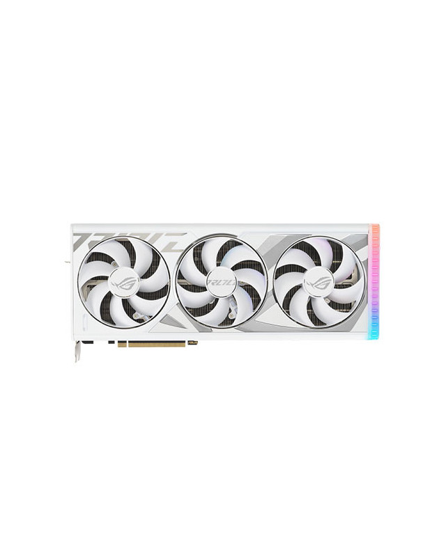 Asus ROG STRIX RTX4080 SUPER OC White, PCIe4, 16GB DDR6X, 2 HDMI, 3 DP, 2670MHz Clock, RGB Lighting, Overclocked