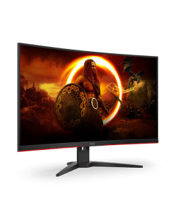 AOC 31.5" 3-Side Frameless Curved Gaming Monitor (C32G2ZE/BK), 1920 x 1080, 1ms, 2 HDMI, DP, 240Hz, 6 Game Modes, VESA