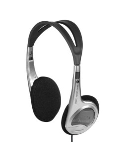 Hama (HED4407) On-ear Stereo Headphones, 3.5 mm Jack, 30mm Drivers, 1.5m Cable, Silver/Black