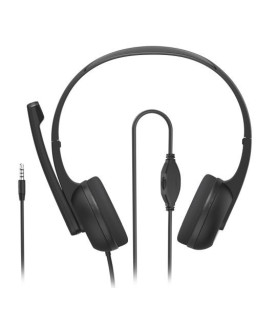 Hama (HS-P150 V2) Ultra-lightweight Headset, 3.5mm Jack, Y-adapter, Padded Ear Pads, Inline Controls
