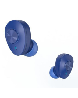 Hama (Freedom Buddy) Bluetooth Earbuds with Mic, Bass Boost, True Wireless, Touch Control, Voice Control, Charging Case, Blue