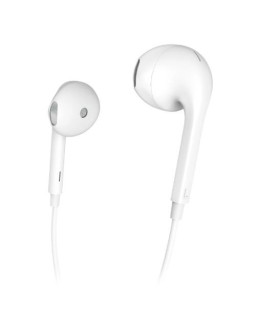 Hama (Glow) Apple/Lightning Earset with Microphone, Answer Button, Volume Control, White