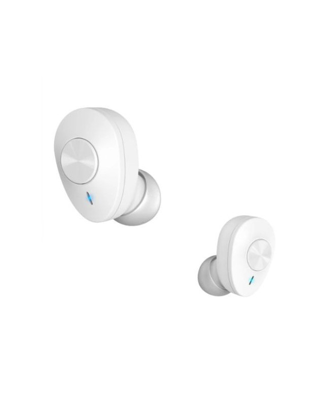 Hama (Freedom Buddy) Bluetooth Earbuds with Mic, Bass Boost, True Wireless, Touch Control, Voice Control, Charging Case, White