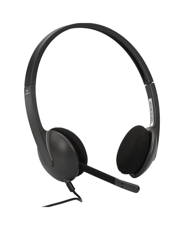 Logitech H340 Headset, Boom Microphone, Lightweight, USB, 1.8M Cable