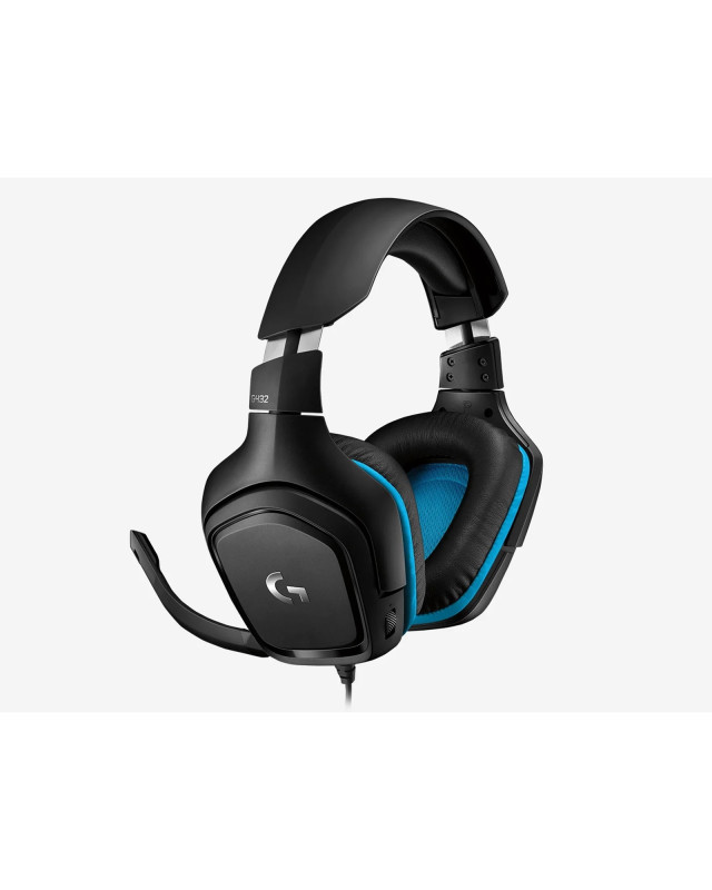 Logitech G432 Wired 7.1 Surround Gaming Headset, USB-A /3.5mm Jack, 50mm Drivers, DTS Headphone:X 2.0, Enlarged 6mm Flip-to-Mute Mic