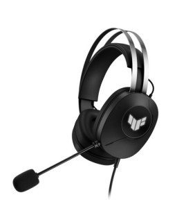 Asus TUF Gaming H1 Gen II Lightweight Gaming Headset, USB-A, Surround Sound, TeamSpeak Mic, Built-in Lighting, Black
