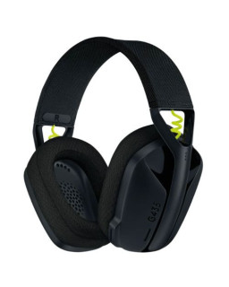 Logitech LIGHTSPEED G435 Ultra-Lightweight Wireless Gaming Headset, LIGHTSPEED/Bluetooth/USB-C, 40mm drivers, Beamforming Mics, Black/Yellow