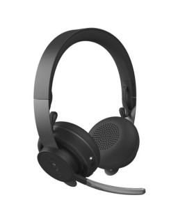 Logitech Zone Wireless MS Bluetooth/USB Headset, Active Noise Cancellation, Flip-to-Mute Noise-Canceling Mic, On-ear Controls