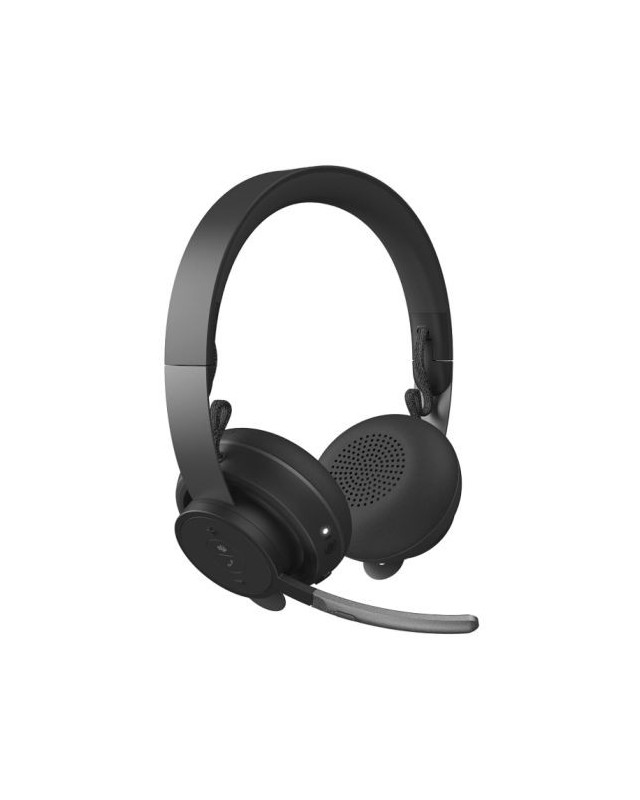Logitech Zone Wireless MS Bluetooth/USB Headset, Active Noise Cancellation, Flip-to-Mute Noise-Canceling Mic, On-ear Controls