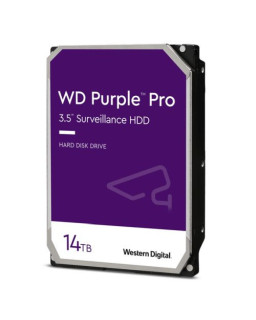 WD 3.5", 14TB, SATA3, Purple Pro Surveillance Hard Drive, 7200RPM, 512MB Cache, OEM