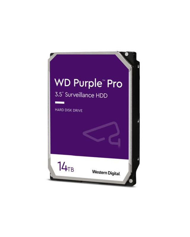 WD 3.5", 14TB, SATA3, Purple Pro Surveillance Hard Drive, 7200RPM, 512MB Cache, OEM