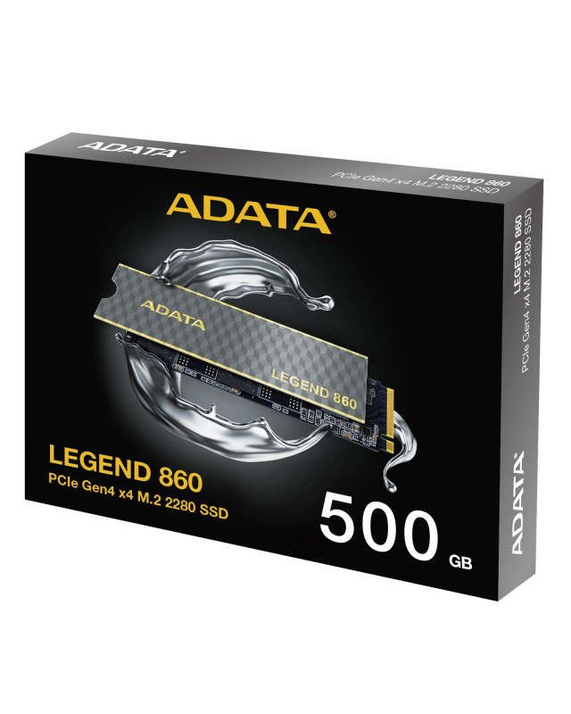 ADATA 500GB Legend 860 M.2 NVMe Gen4 SSD, M.2 2280, PCIe4, R/W 5000/3000 MB/s, PS5 Compatible