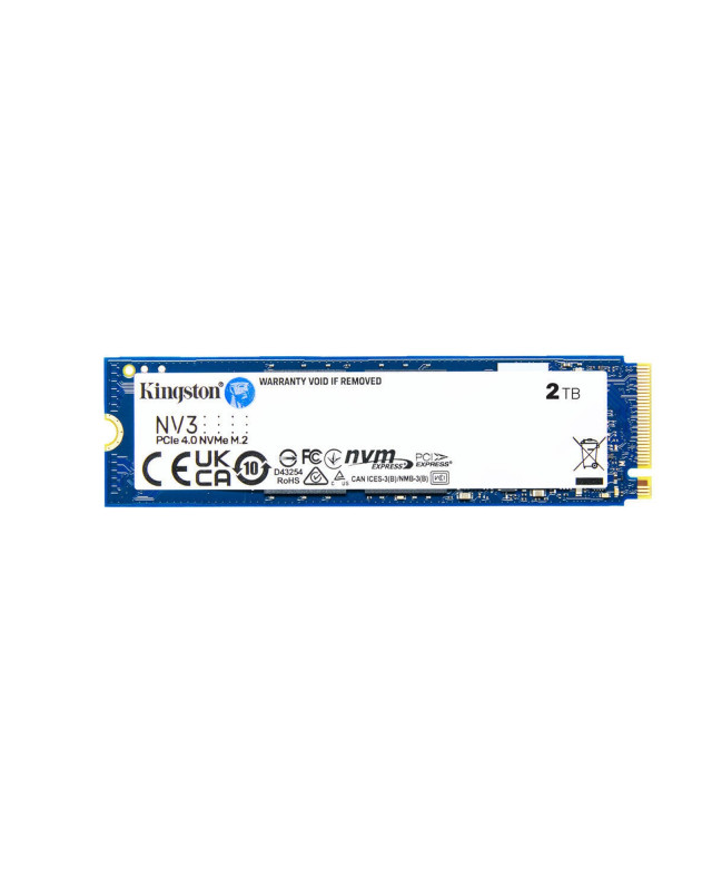 Kingston 2TB NV3 M.2 NVMe Gen4 SSD, M.2 2280, PCIe4, R/W  6000/5000 MB/s
