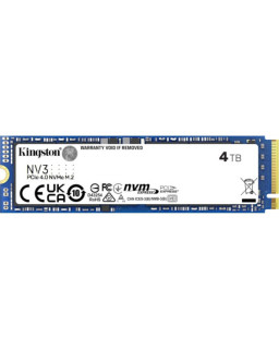 Kingston 4TB NV3 M.2 NVMe Gen4 SSD, M.2 2280, PCIe4, R/W  6000/5000 MB/s