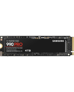 Samsung 4TB 990 PRO M.2 NVMe SSD, M.2 2280, PCIe 4.0, V-NAND, R/W 7450/6900 MB/s, 1600K/1550K IOPS
