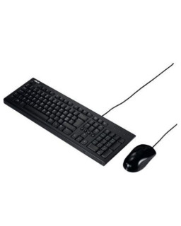 Asus U2000 Wired Keyboard and Mouse Desktop Kit, USB, 1000 DPI, Multimedia