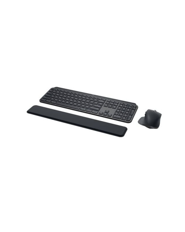 Logitech MX Keys Combo v2 for Business Wireless Keyboard and Mouse Kit, MX Palm Rest, Backlit KB, 8000 DPI Mouse, Graphite