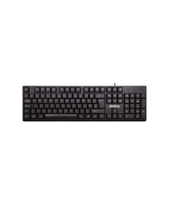 Jedel K29 Wired USB Keyboard, Spill-Proof, Quiet Keys, Narrow Frame, Black