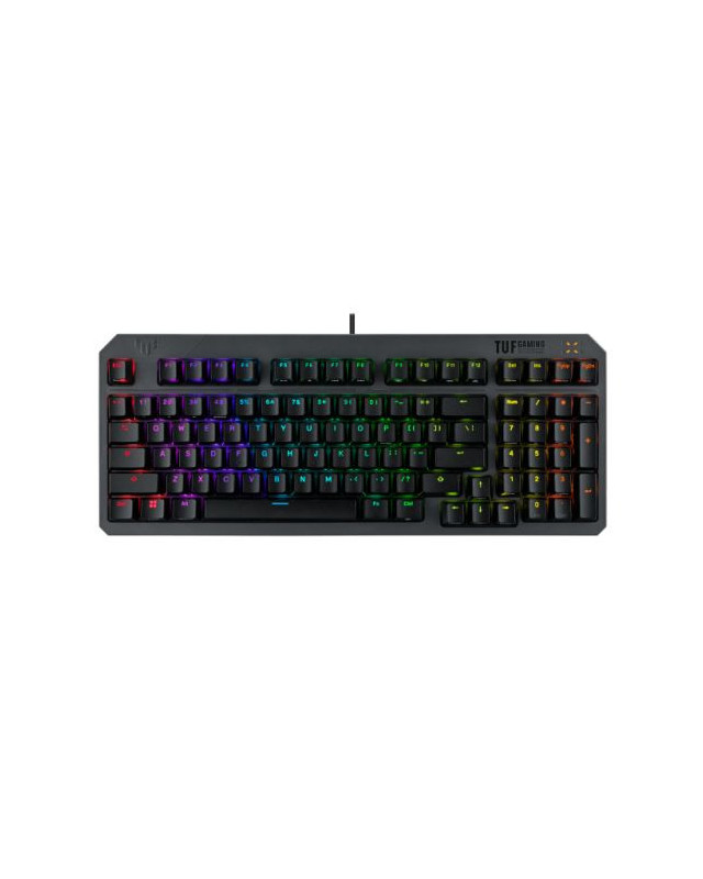Asus TUF GAMING K3 Gen II Optical-Mechanical Compact Gaming Keyboard, 97-Key Layout, Dampening Foam, IP57, RGB Lighting