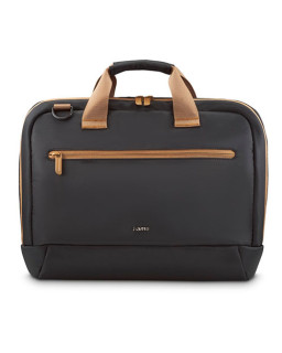 Hama Ultra Lightweight Laptop Bag, Up to 16.2", Padded Compartment, Front Pocket, Trolley Strap, Water-Repellent, Eco-Friendly, Black
