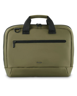 Hama Ultra Lightweight Laptop Bag, Up to 16.2", Padded Compartment, Front Pocket, Trolley Strap, Water-Repellent, Eco-Friendly, Olive Green