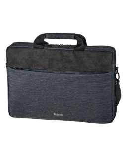Hama Tayrona Laptop Bag, Up to 14.1", Padded Compartment, Spacious Front Pocket, Tablet Pocket, Trolley Strap, Dark Grey
