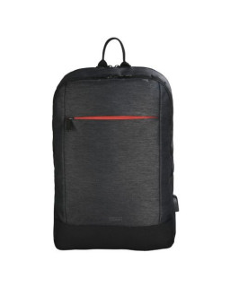 Hama Manchester Laptop Backpack, Up to 15.6", USB Charging Port, Padded Compartment, Organiser, Front Pockets, Trolley Strap, Black