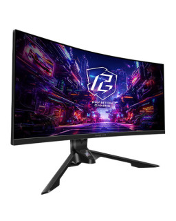 Asrock 34" WQHD Curved Gaming Monitor (PG34QRT2B), 3440 x 1440, 1ms, 2 HDMI, 2 DP, 180Hz, Tilt/Swivel/Height Adjust., USB, VESA